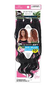 Mayde Beauty 3x Modern Soft Boho Box Braid 10" 2